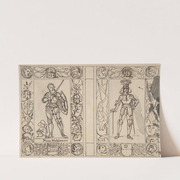 Study for Two Book Illustrations by Carl Alexander von Heideloff