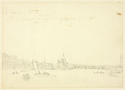 Study for View of London from the Thames