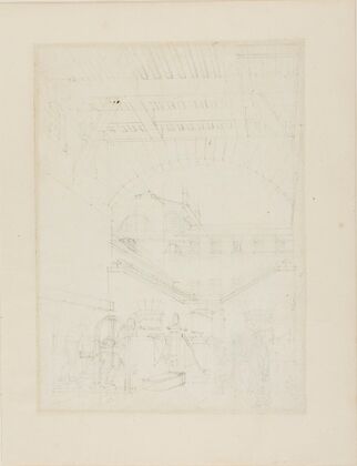 Study for Water Engine, Cold-Bath, Field’s Prison, from Microcosm of London