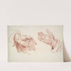 Study of 2 Hands by Jean-Baptiste Greuze