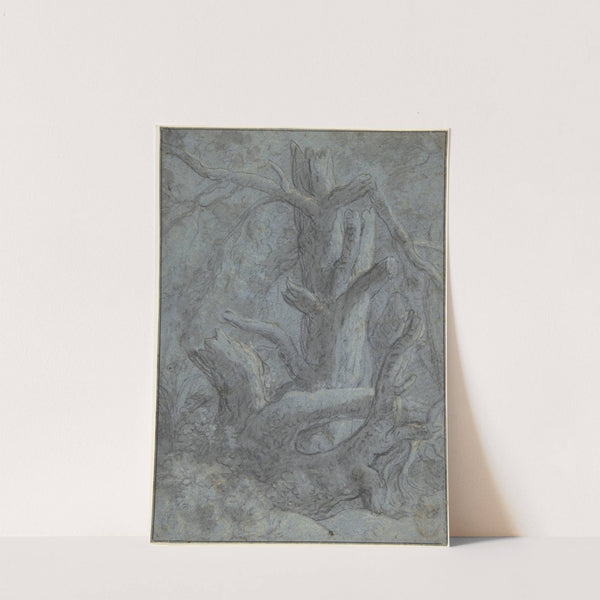 Study of a Blasted Tree Trunk and Branches by Simon de Vlieger