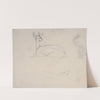 Study of a Deer Resting, back view by Samuel Daniell