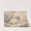 Study of a Donkey Under a Tree by George Morland