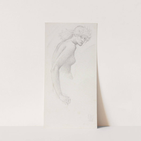 Study of a Female Figure by Sir Edward Coley Burne-Jones