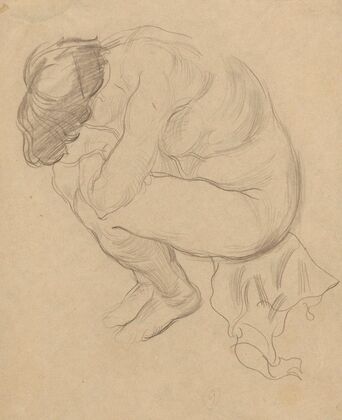 Study of a female nude — size preview