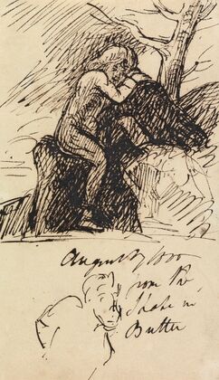 Study of a figure Sitting