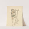 Study of a Girl Seated on a Chair by Nicholas Pocock