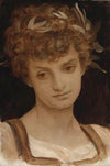 Study Of A Girl’s Head, Wreathed In Laurel