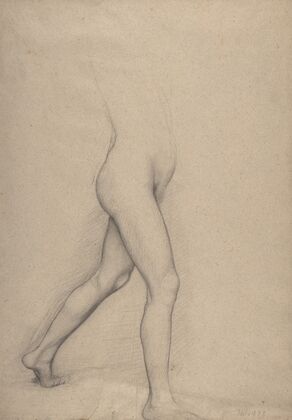 Study of a Girl’s Legs for the painting ‘Young Spartans’
