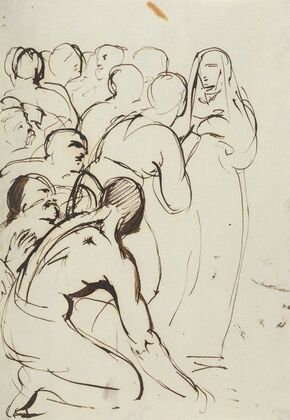 Study of a Group of Figures, Kneeling and Standing