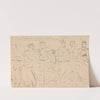 Study of a Group of People Talking by Benjamin Robert Haydon