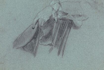 Study of a Hand Holding a Hat