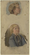 Study of a head of two boys