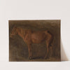Study of a horse by Jozef Chelmonski