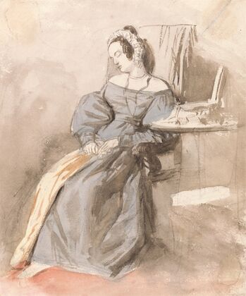 Study of a Lady Asleep in a Chair — size preview