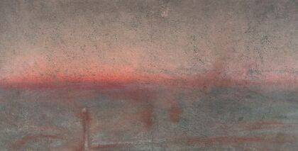 Study of a landscape for the painting “March to Siberia” (1892)