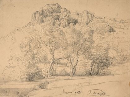 Study of a landscape, Hyères (1862)