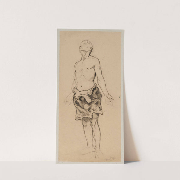 Study of a male figure (1886) by Hans Thoma