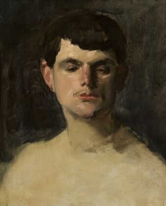 Study of a male head