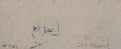 Study of a Male Head (1880-1885)
