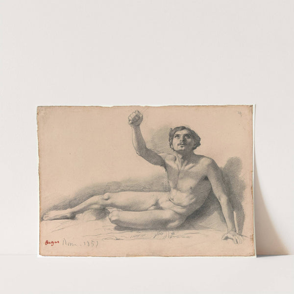 Study of a Male Nude (1858) by Edgar Degas