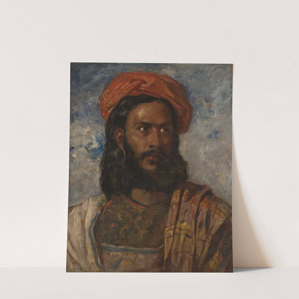 Study of a Man, Bust-Length, in Moorish Costume (ca. 1841–45) by William James Müller