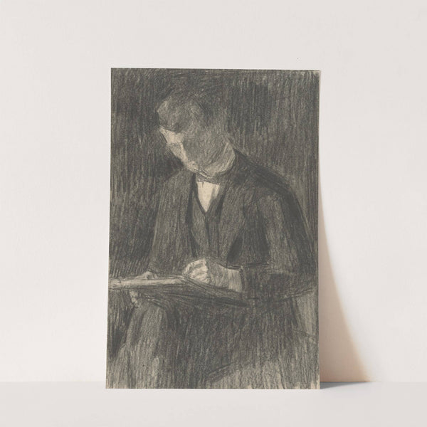 Study of a Man Reading a Book by Eduard Putra