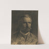 Study of a man&#039;s head with a beard and mustache by Jozef Hanula