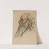 Study of a Man’s Head with a Full Beard by Alphonse Legros