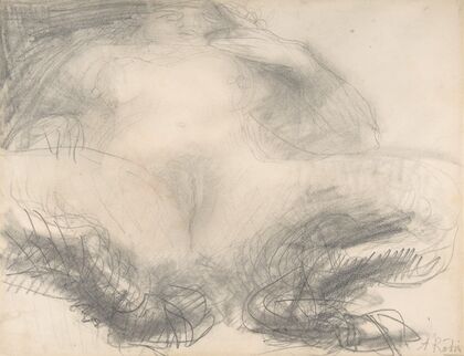 Study of a nude female figure (Satyress) (1905–8)