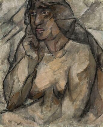 Study of a nude (Female half-nude)