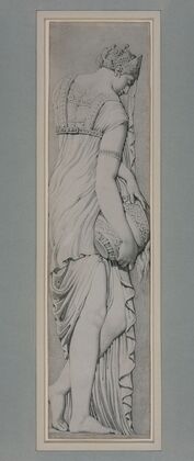 Study of a Nymph from the Fountain of the Innocents, after Jean Goujon