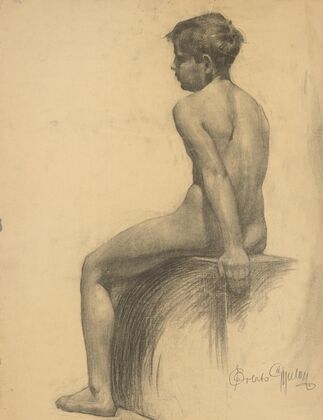 Study of a Seated Boy