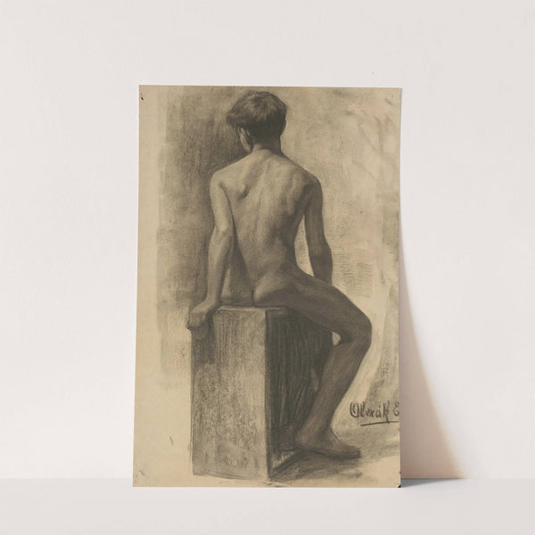 Study of a Seated Boy by Emil Alexay-Olexák