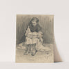 Study of a Seated Girl by Eduard Putra