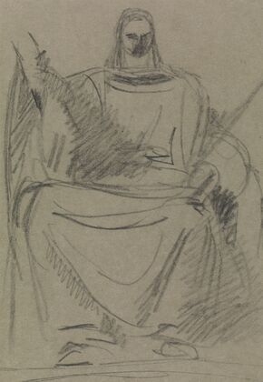 Study of a Seated Male Figure