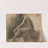 Study of a Seated Man by Emil Alexay-Olexák