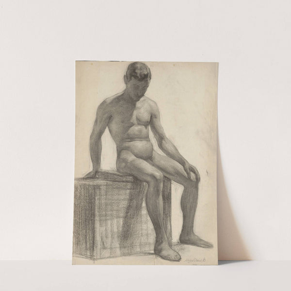 Study of a Seated Man by Emil Alexay-Olexák