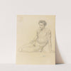 Study of a seated man for l’été by William Bouguereau