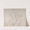 Study of a Seated Nude Male by Jean Auguste Dominique Ingres