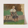 Study of a Seated Peasant Girl (1880–1900) by Ladislav Mednyánszky