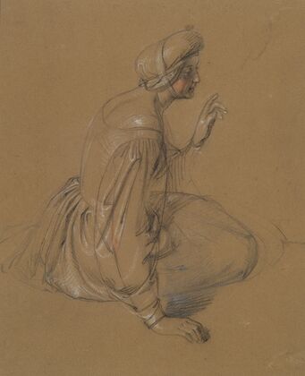 Study of a Seated Woman; St. Elizabeth