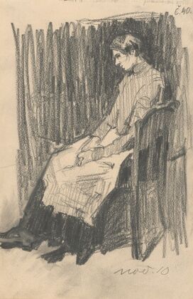 Study of a Seated Woman with an Apron