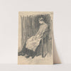 Study of a Seated Woman with an Apron by Eduard Putra