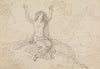 Study of a Semi-Nude Woman, Sitting, with Her Arms Raised Over Her Head