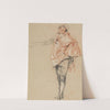Study of a Standing Dancer with an Outstretched Arm by Jean-Antoine Watteau