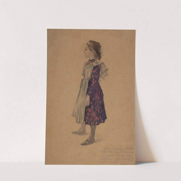 Study of a standing girl (1903) by Witold Wojtkiewicz