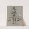 Study of a standing male nude by Jozef Hanula