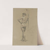 Study of a standing male nude by Jozef Hanula