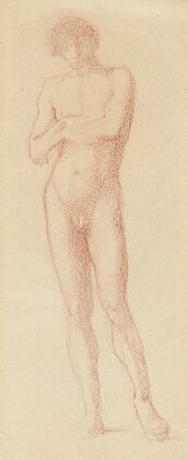 Study of a standing male nude